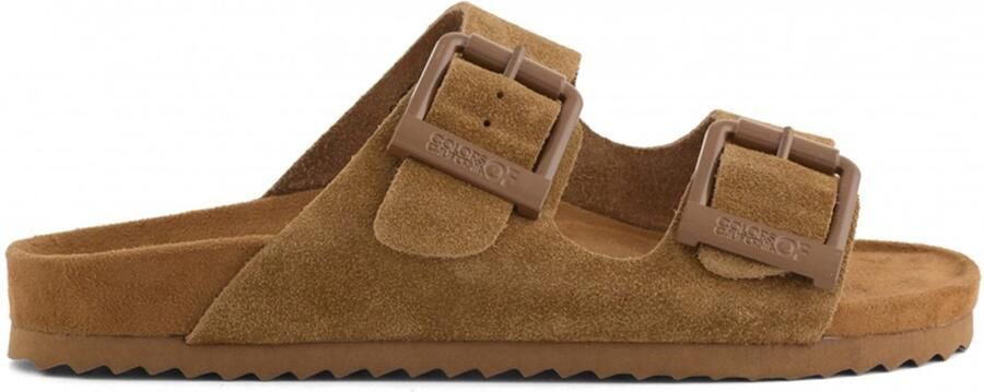 Colors of California Slippers Monocolor Suede Sandal Fashion Wear Vrouwen