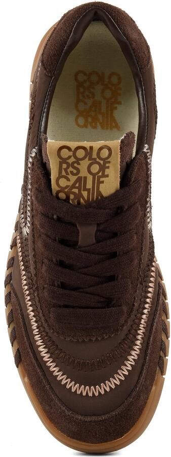 Colors of California Sneaker Bold Stitching Nylon Sneakers Fashion Wear Vrouwen