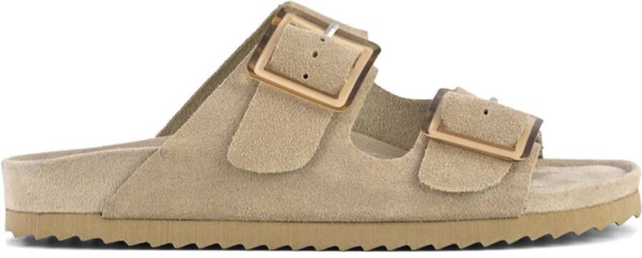 Colors of California Sandalen Cow suede bio with two buckles