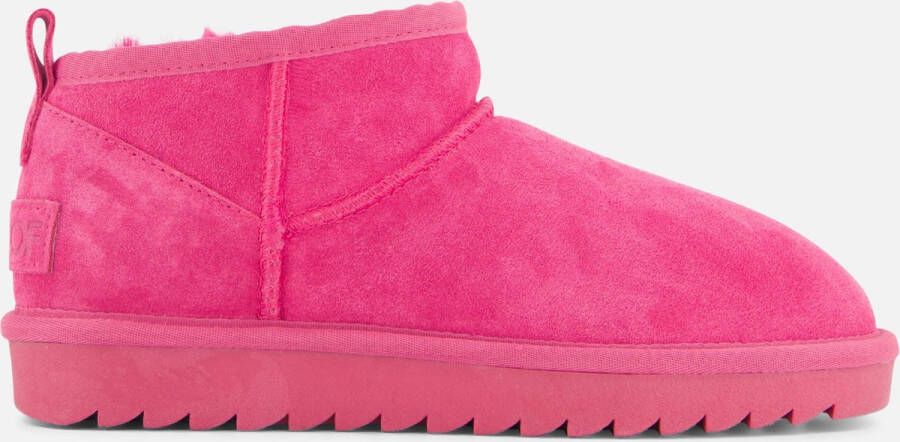 Colors of California Enkellaarsjes roze Suede Dames