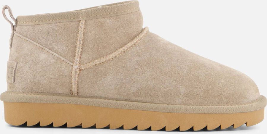 Colors of California Enkellaarsjes taupe Suede Dames