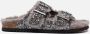 Colors of California Furry Bio pantoffels zilver Dames Kunstleer - Thumbnail 1