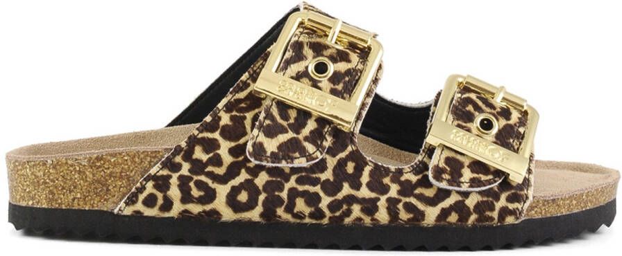 Colors of California Pony Hair Two Buckle Sandal