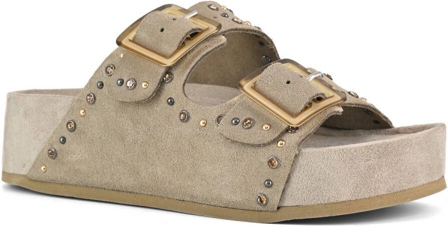 Colors of California Sandalen beige Suède Dames