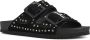 Colors of California suède slippers met studs zwart - Thumbnail 2