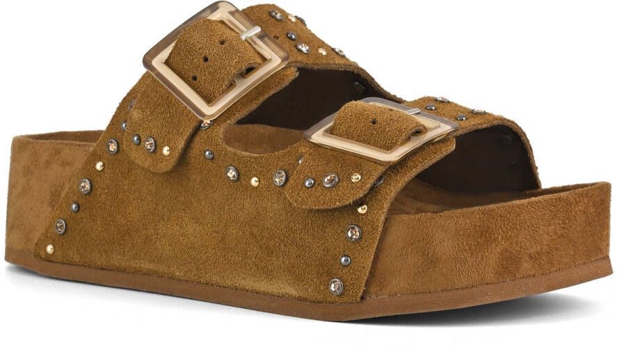 Colors of California Sandalen cognac Suède Dames