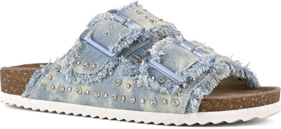 Colors of California Sandalen Two buckle denim sandal