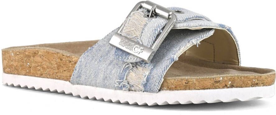 Colors of California Sandalen lichtblauw Denim Dames