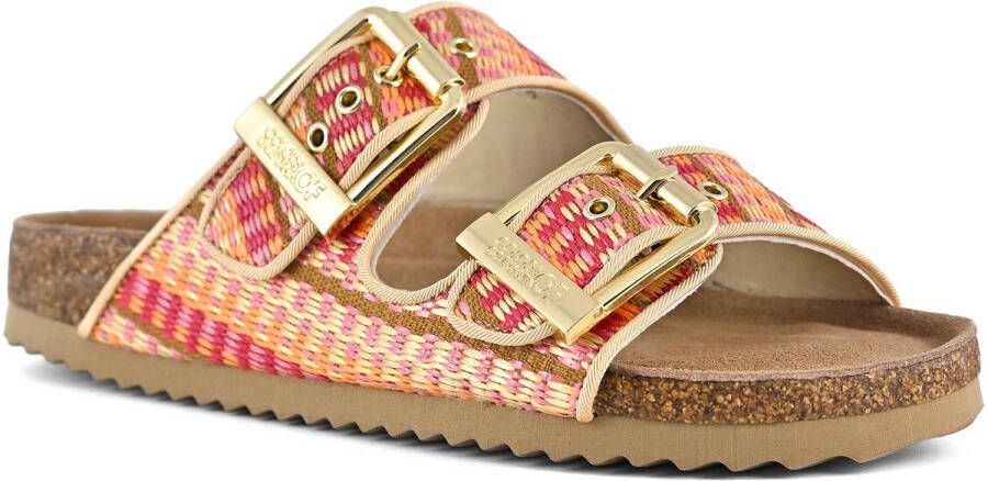 Colors of California Sandalen oranje Raffia Dames