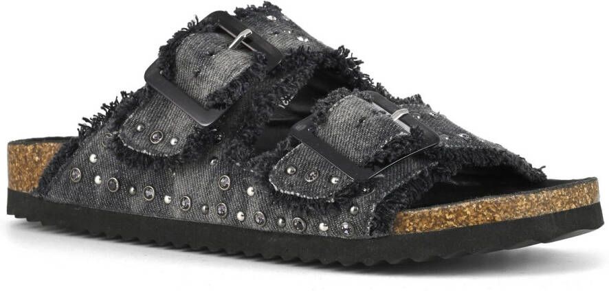 Colors of California Sandalen zwart Denim Dames