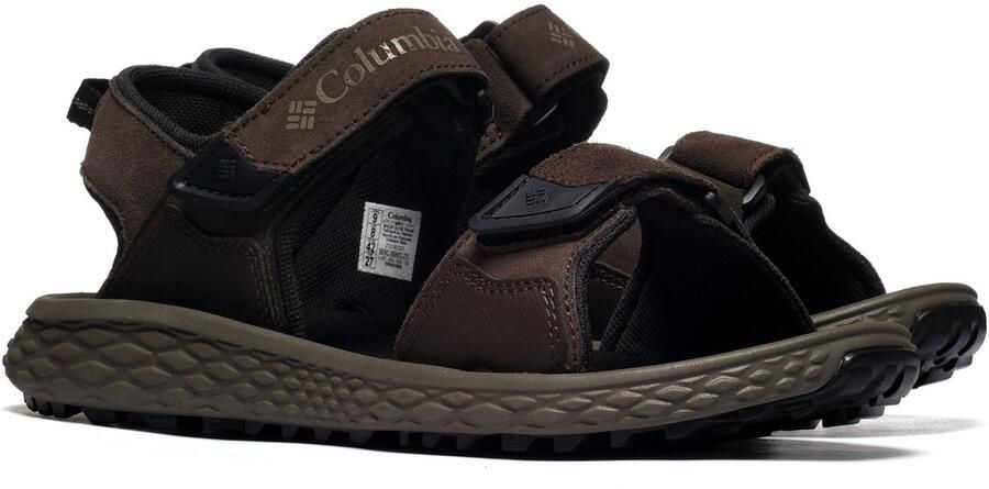 COLUMBIA Sandalen 'KONOS™' brokaat donkerbruin zwart