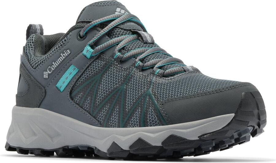 COLUMBIA Lage schoen 'PEAKFREAK II' hemelsblauw donkergrijs smaragd zwart