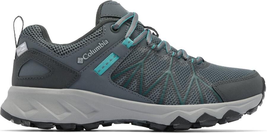 COLUMBIA Lage schoen 'PEAKFREAK II' hemelsblauw donkergrijs smaragd zwart