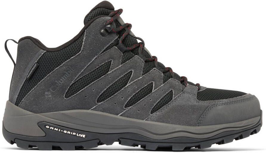 Columbia REDMOND™ IV MID WATERPROOF Heren Wandelschoenen Black Mountain Red