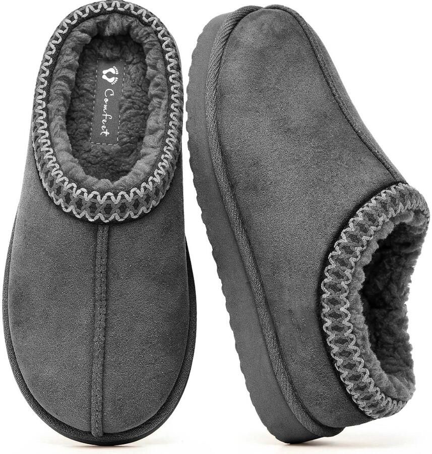 Comfeet Pantoffels Dames Sloffen Grijs Anti-slip