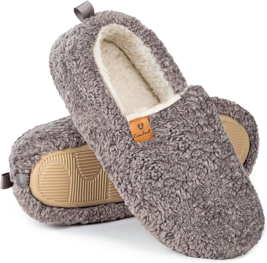 Comfeet Pantoffels Dames Sloffen Grijs Anti-slip