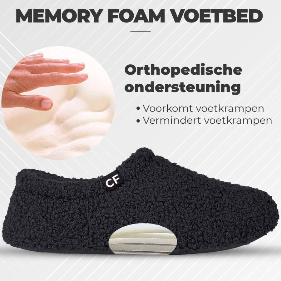 Comfeet Pantoffels Dames Sloffen Zwart Anti-slip - Foto 2