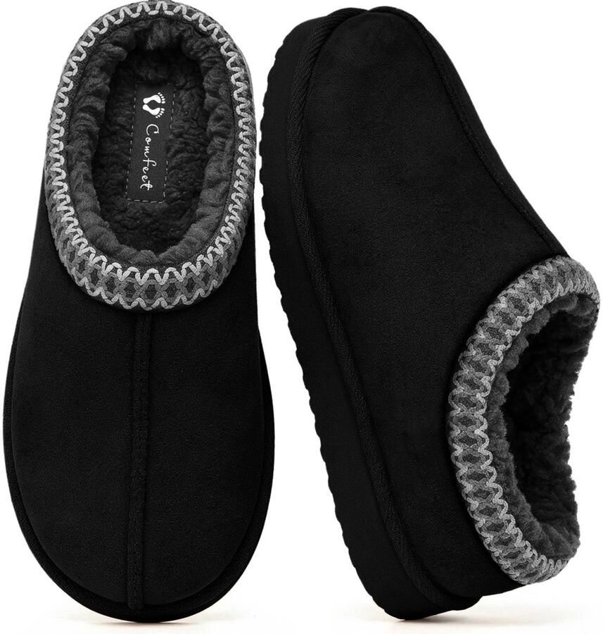 Comfeet Pantoffels Dames Sloffen Zwart Anti-slip