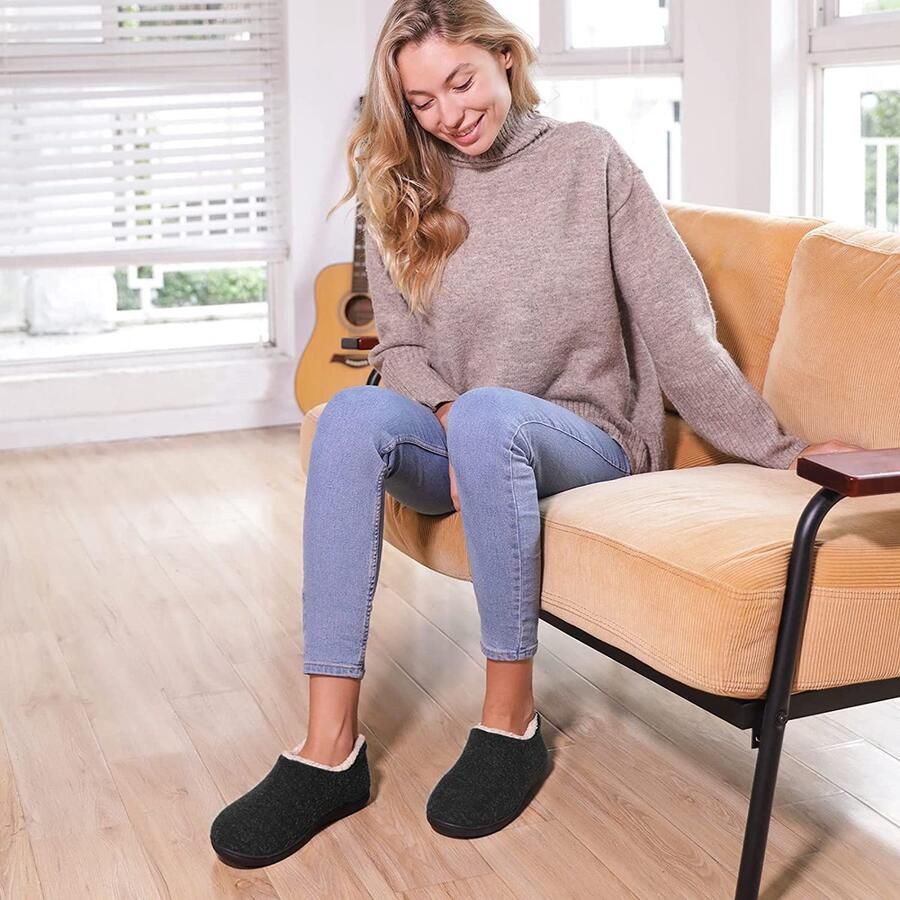 Comfeet Pantoffels Dames Sloffen Zwart Anti-slip - Foto 3