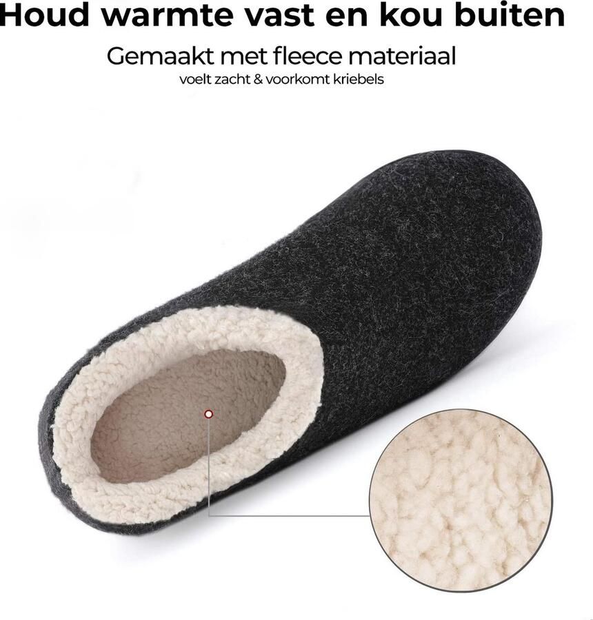 Comfeet Pantoffels Dames Sloffen Zwart Anti-slip - Foto 6