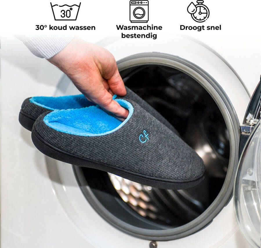 Comfeet Pantoffels Heren Sloffen Grijs Anti-slip - Foto 9
