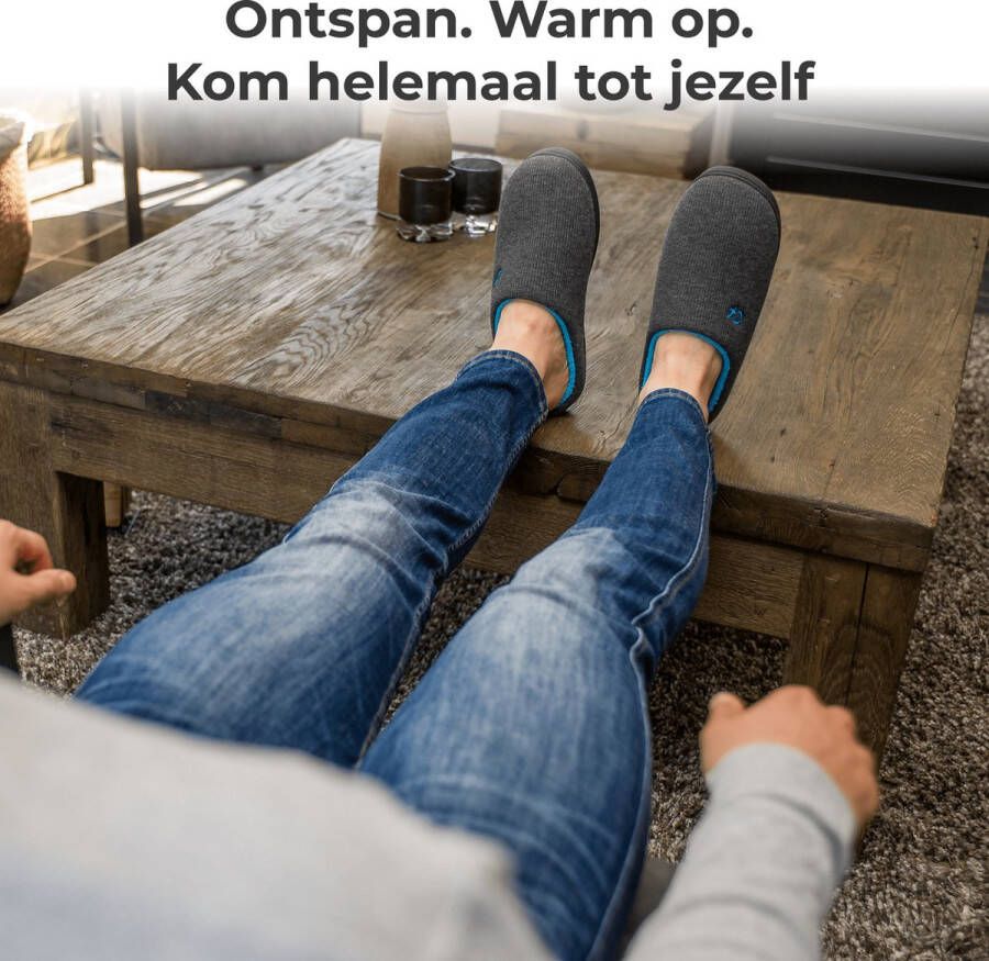 Comfeet Pantoffels Heren Sloffen Grijs Anti-slip - Foto 7