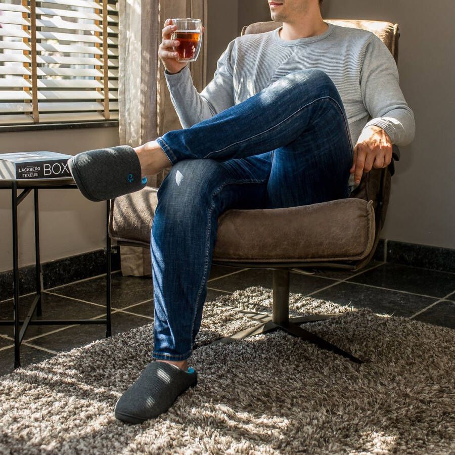 Comfeet Pantoffels Heren Sloffen Grijs Anti-slip - Foto 4