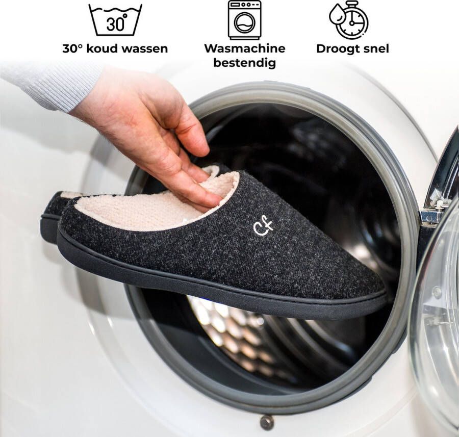 Comfeet Pantoffels Heren Sloffen Zwart Anti-slip - Foto 9