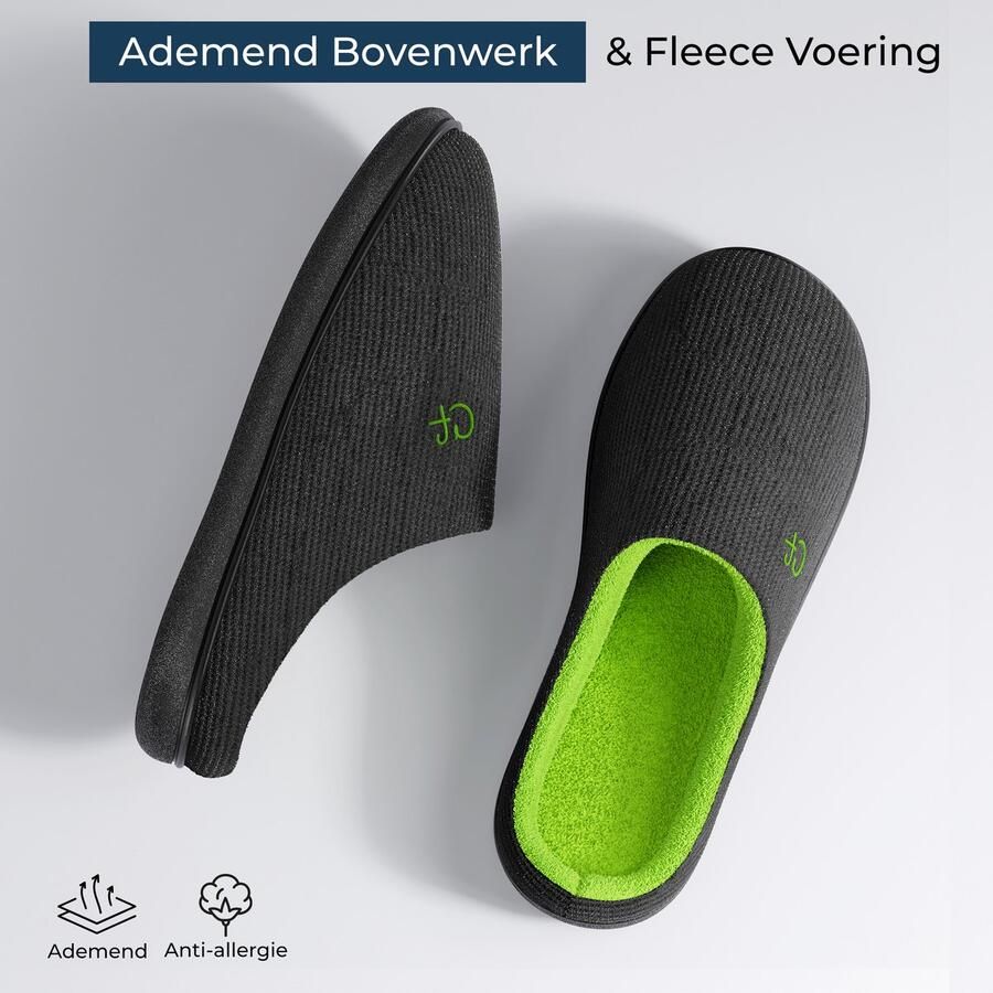 Comfeet Pantoffels Heren Sloffen Zwart Anti-slip - Foto 3