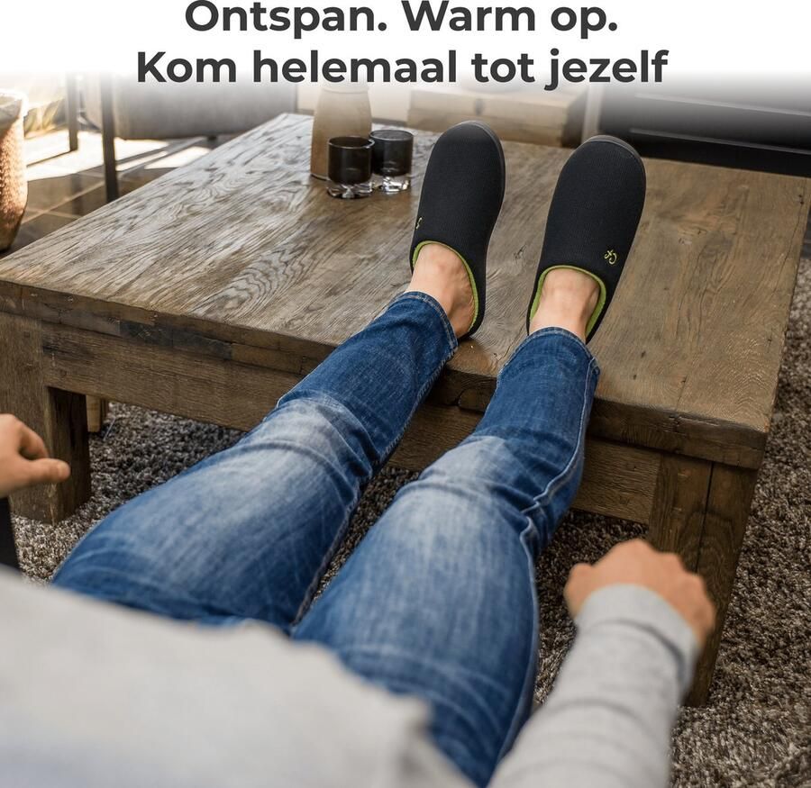 Comfeet Pantoffels Heren Sloffen Zwart Anti-slip - Foto 8