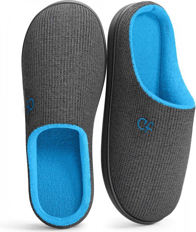 Comfeet Pantoffels Heren Sloffen Grijs Anti-slip