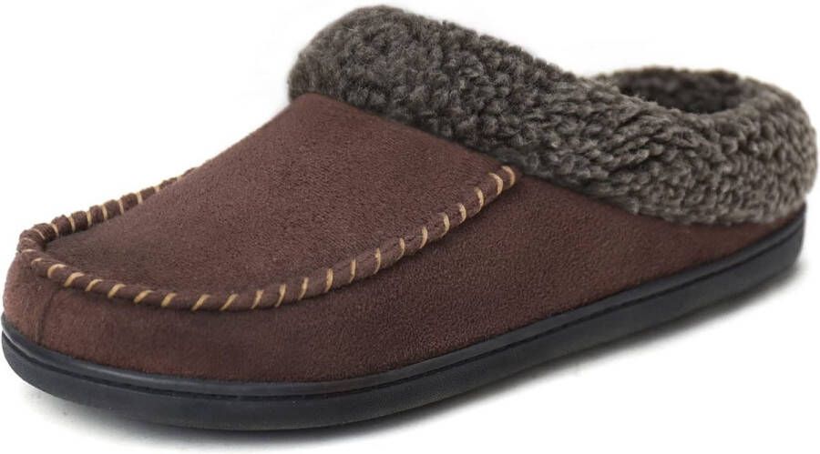 Comfeet Pantoffels Heren Sloffen Cognac Anti-slip