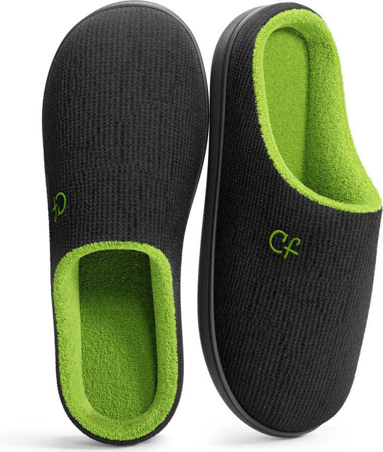 Comfeet Pantoffels Heren Sloffen Zwart Anti-slip