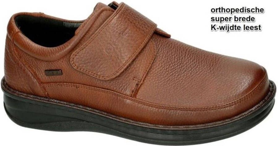 Comfort G- -Heren cognac caramel geklede lage schoenen