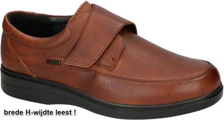 Comfort G - Heren cognac caramel geklede lage schoenen