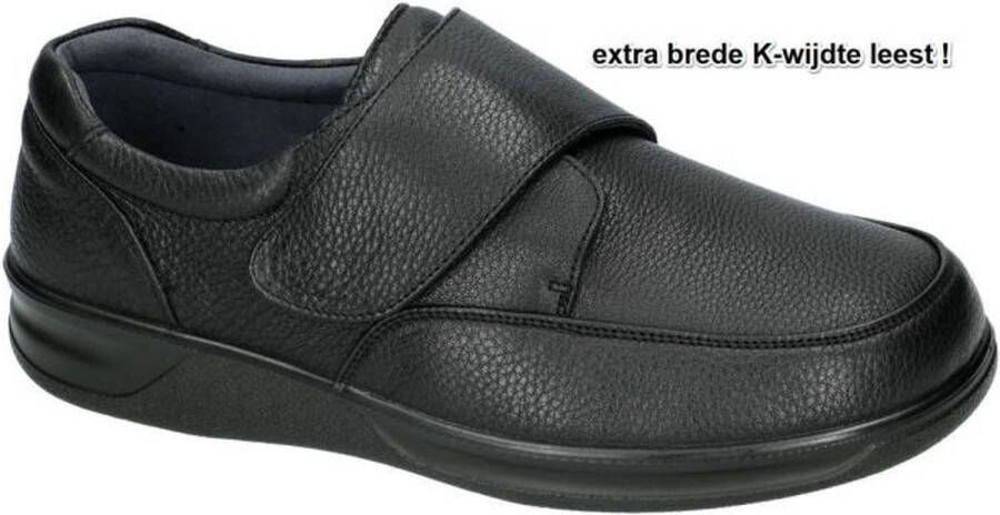Comfort G- -Heren zwart geklede lage schoenen