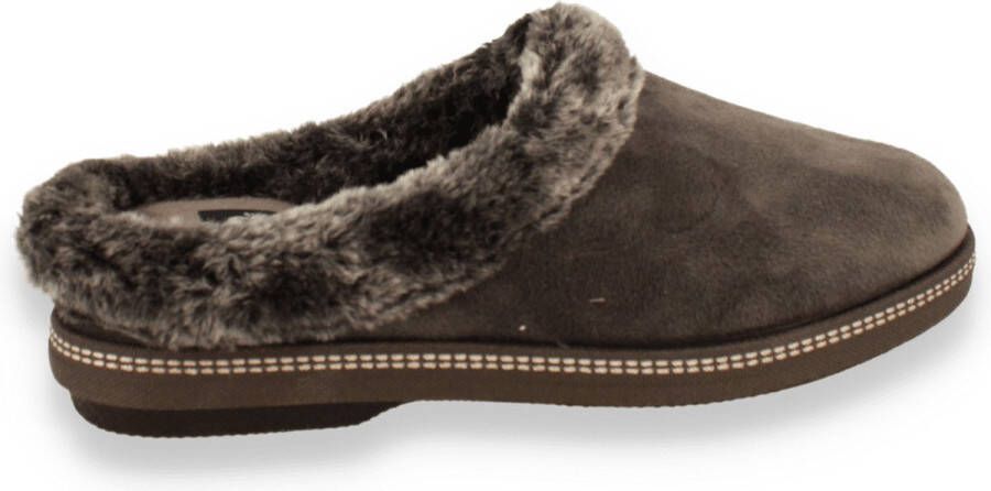 Comfort Plus Dames Pantoffel Grijs GRAU
