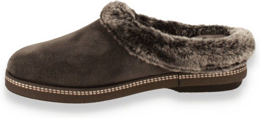 Comfort Plus Dames Pantoffel Grijs GRAU