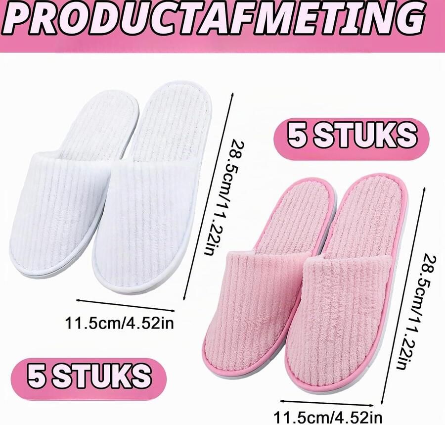 Comfortabele Coral Fleece Slippers voor Thuis: Wasbare Unisex Badslippers in Wit en Roze Ideaal voor Wellness Reizen en Gasten