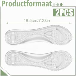 Comfortabele en zelfklevende gelzolen voor dames antislip inlegzolen voor hoge hakken en sandalen acupressuur voor stressverlichting en vermoeidheid van de voeten