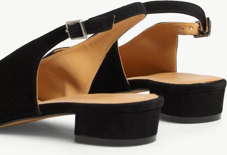 COMMA Ballerina met riempjes zwart