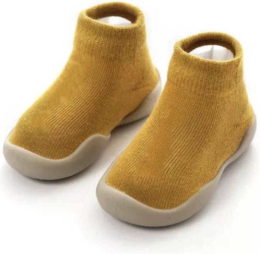 Completebabyuitzet Antislip baby schoentjes eerste loopschoentjes schoen -23 18-24 maanden (14cm) geel