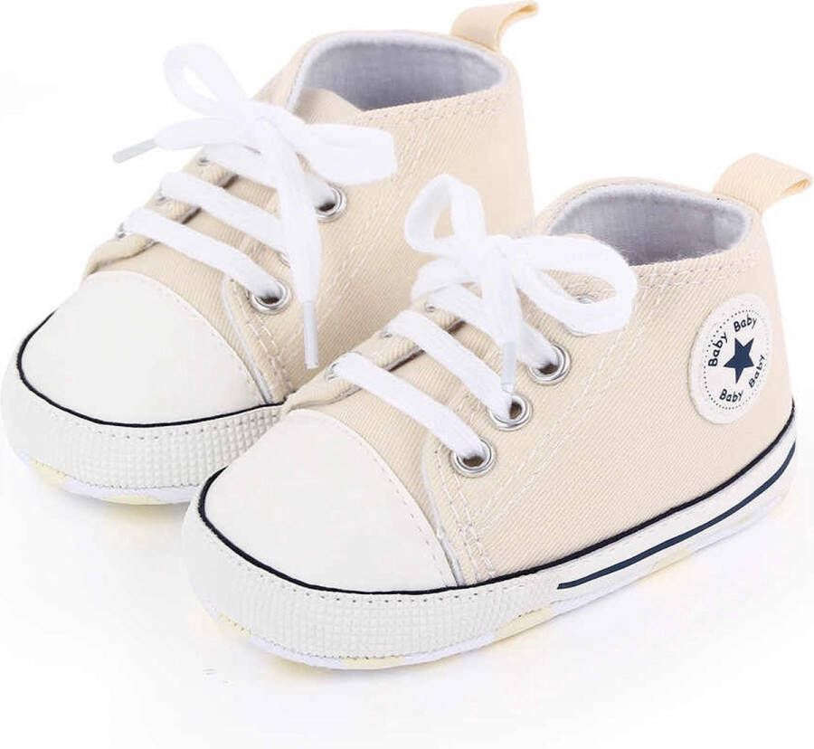 Completebabyuitzet Baby Schoenen Pasgeboren Babyschoenen Eerste Baby Schoentjes 6 12 maanden Zachte Zool Antislip Baby slofjes 12cm Blauw