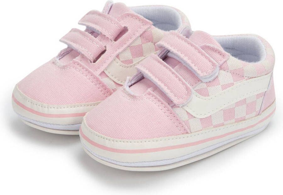 Completebabyuitzet Baby schoentjes babysneakers van klittenband met veter Schoen -21 – 12-15 maanden (12cm) zwart - Foto 4