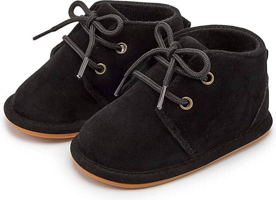 Completebabyuitzet Baby schoentjes eerste loopschoentjes – -19 – 6-12 maanden 11 cm zwart