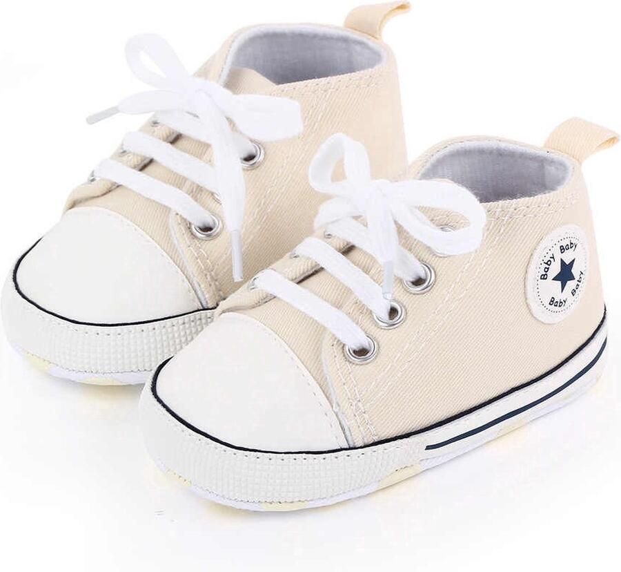 Completebabyuitzet Baby Schoenen Pasgeboren Babyschoenen Eerste Baby Schoentjes Baby slofjes Beige