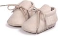 Completebabyuitzet Baby Schoenen Pasgeboren Babyschoenen Zachte zool Eerste Baby Schoentjes Baby slofjes Beige - Beige