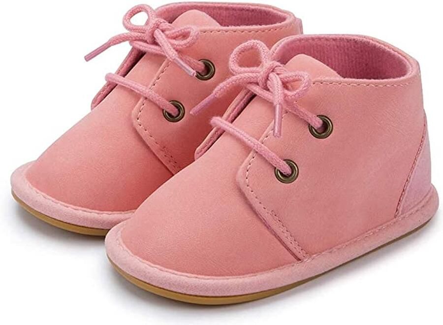 Completebabyuitzet Baby schoentjes eerste loopschoentjes – -19 – 6-12 maanden 11 cm roze