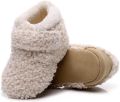 Completebabyuitzet Babyslofjes met Antislipzolen Zachte Pluche slofjes voor en Beige - Beige