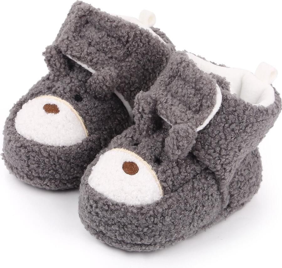 Completebabyuitzet Babyslofjes voor Pasgeborenen Peuters en Baby's Hoog Grijs
